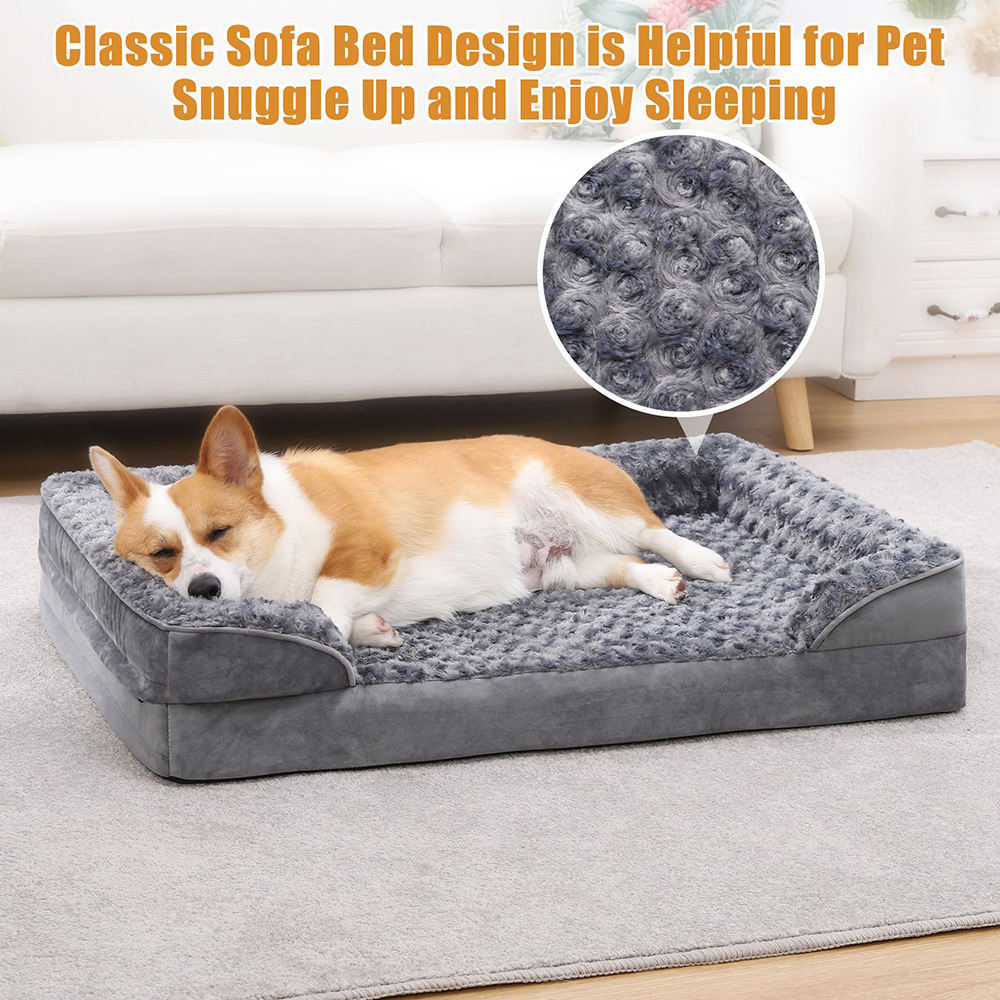Washable Chew-Proof Orthopedic Dog Sofa Bed – Luxuriously Durable & Cozy